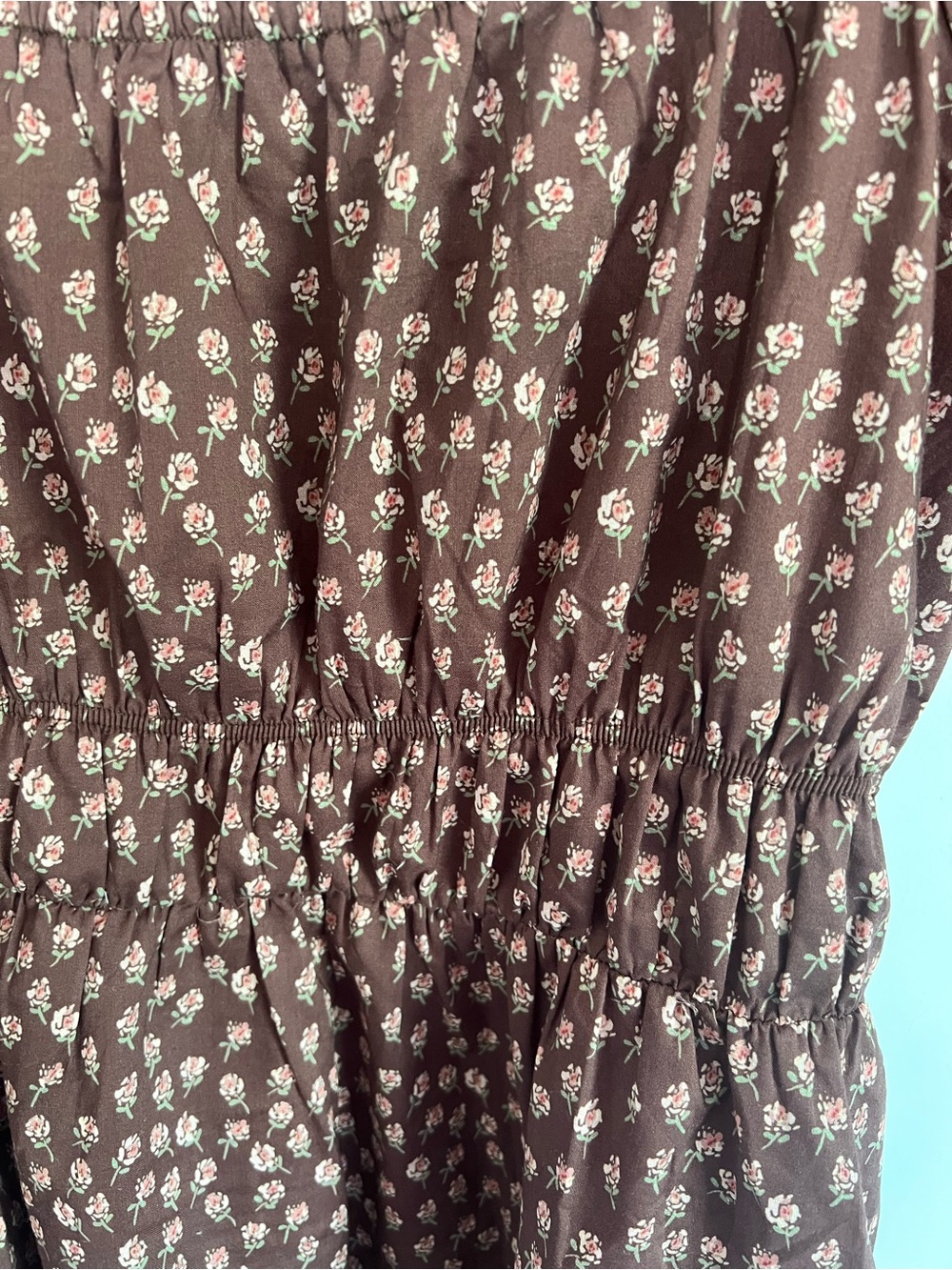 Neuflora New Orleans brown floral midi dress - Picture 4 of 4